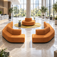 Modernes Rundes Modulares Sofa mit Stoffbezug für Hotel-Lobby Loungebereich Öffentliche Sitzlösung
