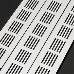 Grille de ventilation en alliage d'aluminium 50 mm, maille respirante rectangulaire pour armoire, placard à chaussures, meuble de cuisine - Product Image 5
