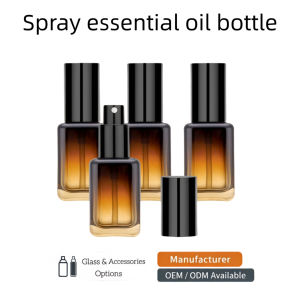 Flacons pulvérisateurs pour cheveux rechargeables vides 30ml 50ml 80ml 100ml, en verre brun mat <span class=keywords><strong>beige</strong></span> rose, pour cosmétiques, toner et lotion - Product Image 1