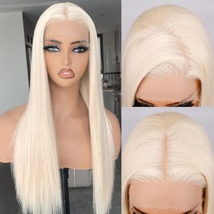 26 Inch Lace Front Synthetic <b>Wig</b> Long Straight Glueless 1B Black Pre Plucked Ready to Wear <b>Wig</b> for Beginners - Product Image 3