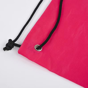 Bolsa de Poliéster Personalizada con Cordón de PP Resistente, Color Rojo, Bolsa Ecológica para Zapatos, Bolsa Promocional, Bolsa de Almacenamiento, Bolsa para Ropa - Product Image 4
