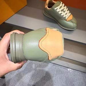 Baskets montantes de créateur, mode, marque originale célèbre, cuir véritable de haute qualité, maille respirante, antidérapantes, chaussures décontractées - Product Image 5