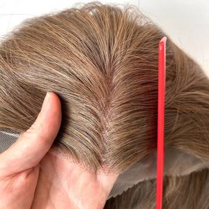 0.12 <span class=keywords><strong>dur</strong></span> dentelle mâle système de remplacement de la perte de cheveux moyenne casquette vierge remy hommes perruques cheveux humains pas cher usine prix de gros en gros - Product Image 6