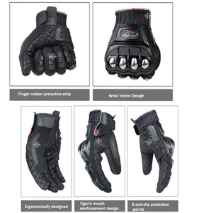 Gant de course de moto de <span class=keywords><strong>motocross</strong></span> réglable de haute qualité en acier inoxydable Protection des articulations gants de moto pro rider - Product Image 5