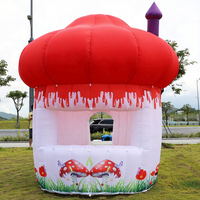 Château gonflable pour enfants en tissu Oxford, facile à installer, en forme de champignon, pour la publicité