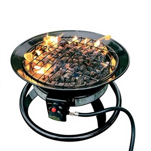 Estufa de Gas Propano Portátil para Acampar al Aire Libre con Quemador de Anillo Redondo de Acero Inoxidable - Product Image 1