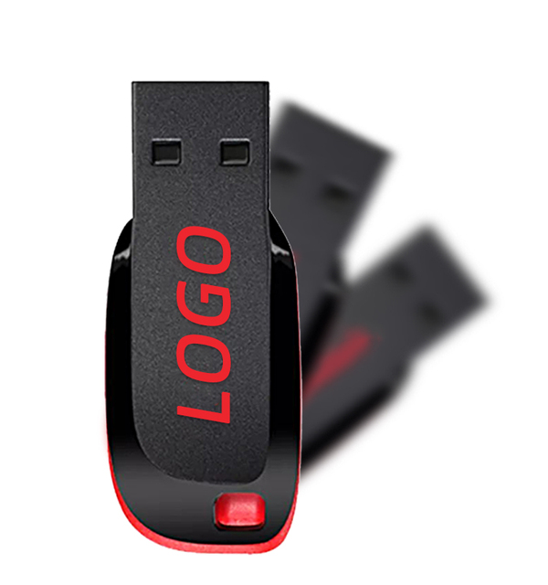 Custom logo USB Flash Drive128GB 64GB 32GB 16GB 8GB 4GB Pen Drive High Speed USB Stick Gift