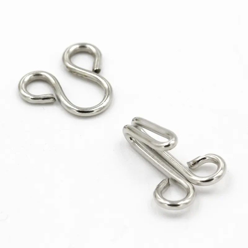 Factory Direct Wholesale Large Collar Hook and Eye Bra Buckle Adjustment Underwear alloy Button