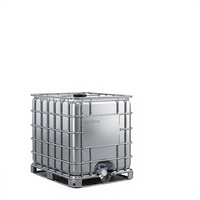 Réservoir de stockage IBC en acier inoxydable, conteneur sanitaire pour liquides, baril industriel en vrac