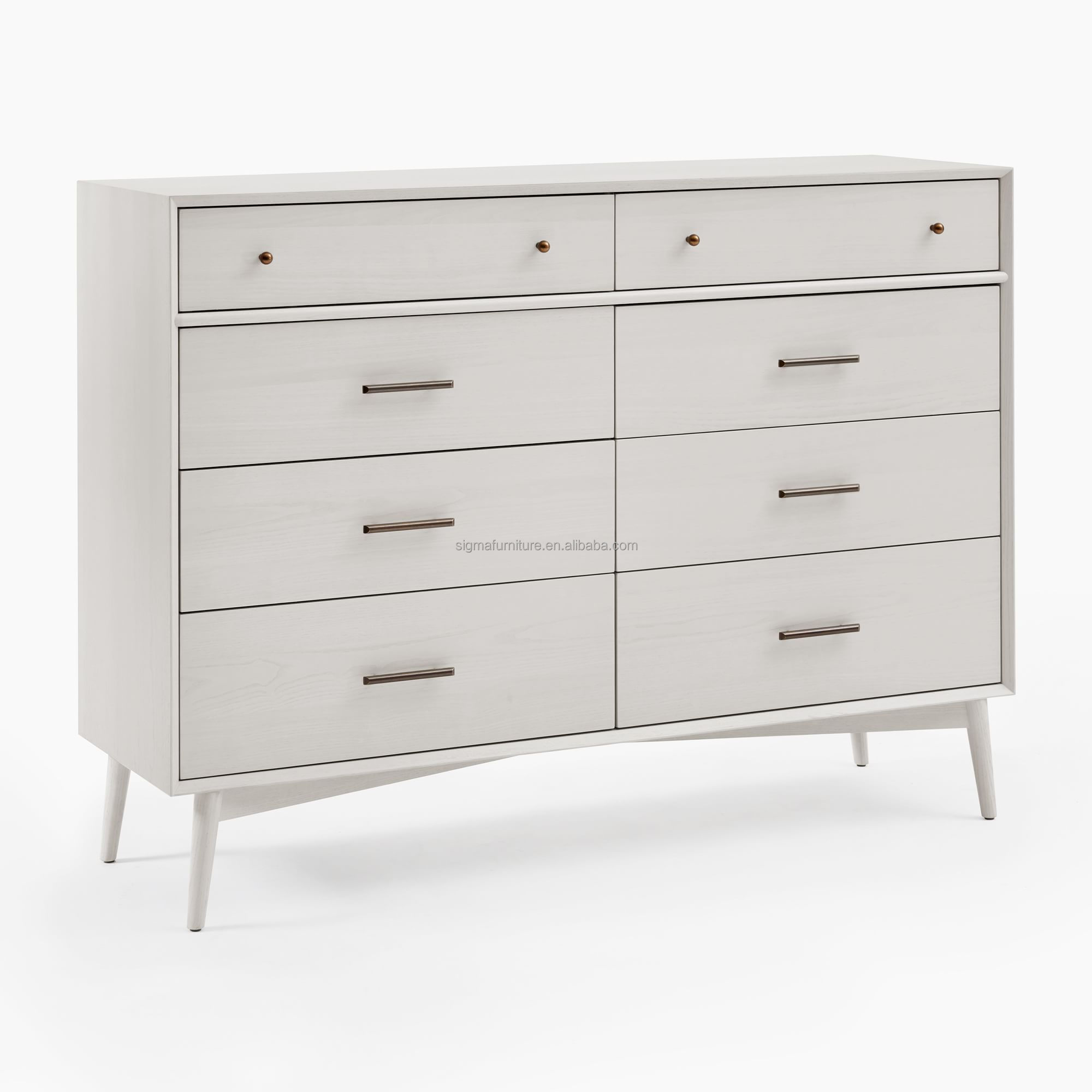 Nordic Style Home Storage Furniture Bedroom Cabinet Mid-Century Design Home House Hotel 8-Drawer Dresser