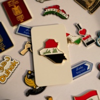 Pin Metálico Esmaltado Moderno y Elegante para Teléfono con Diseño de Cultura Regional y Mapa Nacional para Decoración de Fundas de Teléfono