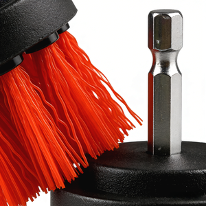 DB010M |   <span class=keywords><strong>Mini</strong></span> brosse à visser à poils rigides ondulés, tige hexagonale de 1/4 po, petite brosse de nettoyage pour espaces étroits - Product Image 2