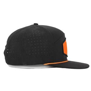 หมวกแก็ปปีกแบนกันน้ำมีรูระบายความร้อน, หมวกตาข่ายแห้งเร็ว7แผงหมวกกอล์ฟกลางแจ้งมีรูเลเซอร์หมวกสแนปแบ็กแบบลำลองสำหรับกีฬา - Product Image 4