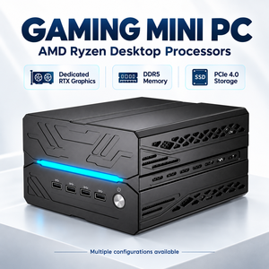 Mini PC AMD Ryzen 9 <span class=keywords><strong>7900X</strong></span> RTX 4060 8 Go Ordinateur de bureau gaming DDR5 Double emplacement M.2 PCIe 4.0 WiFi 7 Double LAN 2.5G pour la maison et le bureau - Product Image 1