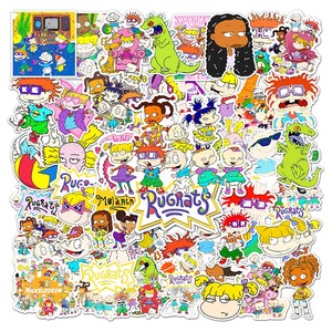 50 autocollants de dessins animés très vendus, imperméables, décoratifs, pour skateboard, bagages, ordinateur portable, animation <span class=keywords><strong>Rugrats</strong></span> Go Wild - Product Image 1