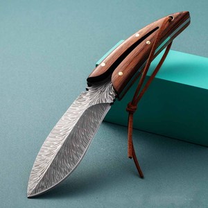 Cuchillo recto con mango remachado <span class=keywords><strong>para</strong></span> trabajos manuales pesados y proyectos <span class=keywords><strong>de</strong></span> bricolaje, agarre seguro, herramienta con hoja reforzada - Product Image 3