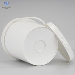 מיכל פלסטיק עגול 18l עם ידית ומכסה דלי חומר pp עבור ציפויים בנייה ודבק - Product Image 5