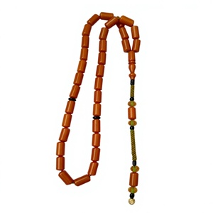Élégantes perles de prière islamiques en résine écologiques faites à la main, chapelet musulman Misbaha pour la prière quotidienne - Product Image 2