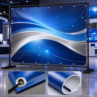 Bannière en vinyle professionnelle imperméable et résistante aux UV pour la promotion de conférences technologiques, scène d'événements technologiques