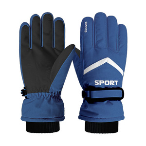 Kids Thermal Knit <b>Gloves</b> with Polar Fleece Lining Water Resistant Windproof for Outdoor Sports Running and Cycling Touch Screen - Product Image 5