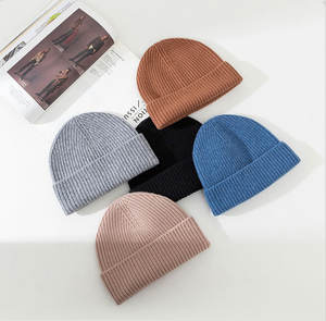 หมวกบีนนี่ถักลายคลาสสิก-แบบยูนิเซ็กซ์ ทำจากขนสัตว์ 100% สำหรับฤดูใบไม้ร่วง/ฤดูหนาว เหมาะสำหรับธุรกิจและการเดินทาง ขนาดเดียวใส่ได้กับส่วนใหญ่ - Product Image 2