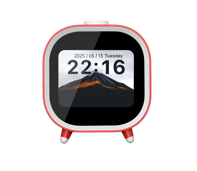 Learning Time Management AI Smart Speaker with Screen Alarm Clock Local Music Weather WiFi Audio Player Wireless Loudspeaker