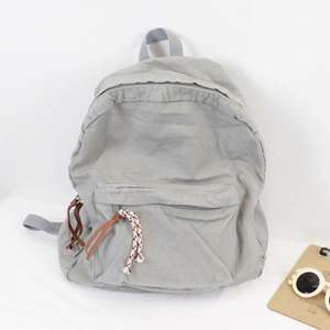 Offre Spéciale Écolière Bleu Vert Sac Voyage Hommes En Gros Petite Fille Coton Toile Vintage Sac À Dos - Product Image 3