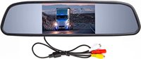 Harga Pabrik Murah Kaca Spion Mobil Dengan Monitor Kamera Mobil TFT 4.3 Inci, Peredupan Otomatis, Braket Dapat Diganti untuk Kebanyakan Mobil.