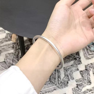 PFT Pulsera de Cobre Blanco Plateado, de Moda, con Diseño de Método Antiguo, Origen Henan, Regalo para Mujer, Estilo Xia Niche Herencia Joven Sencilla - Product Image 5