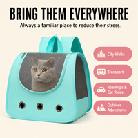 Sac à dos de transport pour chat et chien, pliable, grande capacité, respirant, homologué pour le transport aérien, idéal pour les voyages en extérieur – Vente en gros