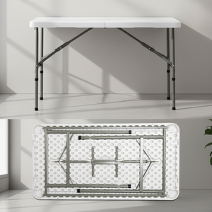 Table pliante rectangulaire moderne en fer blanc portable pour le camping, les mariages et les événements en plein air - Product Image 6