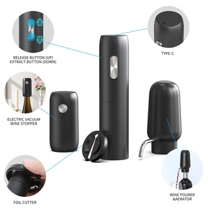 ชุดเปิดขวดไวน์ไฟฟ้าแบบชาร์จ USB-C ของขวัญสุดสร้างสรรค์พร้อมปรับแต่งได้ - Product Image 6