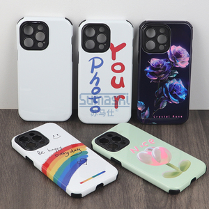 Étui pour téléphone portable vierge 2 en 1 résistant à l'impression par <span class=keywords><strong>transfert</strong></span> <span class=keywords><strong>de</strong></span> chaleur personnalisé 2 en 1 enduit 3d pour <span class=keywords><strong>Iphone</strong></span> 14 14 Pro Max - Product Image 4