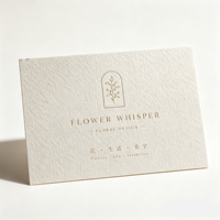 Cartes de visite élégantes pour petites entreprises, cartes de vœux personnalisées pliées pour fleuristes, mariages et image de marque de boutique