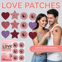 Patchs d'amour écologiques en forme d'étoile pour le bien-être et la vitalité – Patch corporel personnalisé à marque privée