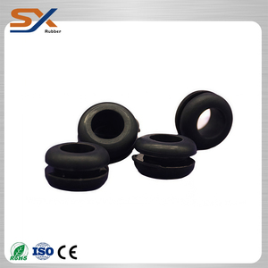 Tùy chỉnh Silicone cuộn dây điện dây cao su <span class=keywords><strong>Grommet</strong></span> cao cấp 5 mét Đường kính bên trong với tấm kim loại - Product Image 1