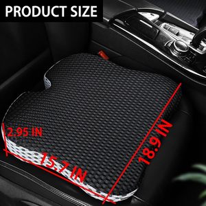 Coussin de siège de voiture en mousse à mémoire de forme douce et dense, rafraîchissant, pour conducteur, design en forme de U, amovible, lavable, 100% polyester, support pour les jambes - Product Image 2
