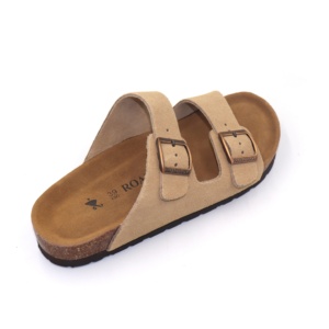 Sandales d'été <span class=keywords><strong>Birkenstock</strong></span> en daim de vache à plateforme, semelle extérieure souple en EVA, pour la plage, tendance mode, chaussures respirantes à deux brides pour hommes - Product Image 2