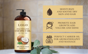 Huile de Coco Vierge Extra Pure et Biologique SLUJ 100% Pressée à Froid en Gros pour Soins Capillaires OEM ODM Marque Privée - Product Image 4