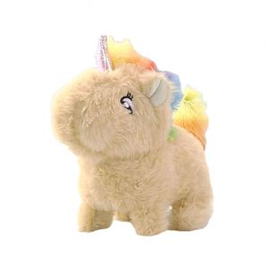 ตุ๊กตาม้าไฟฟ้าสุดน่ารัก ผ้าฝ้ายเนื้อนุ่ม พร้อมสายจูง เดินได้ เห่าได้ ของเล่นสำหรับงานปาร์ตี้เด็ก - Product Image 1