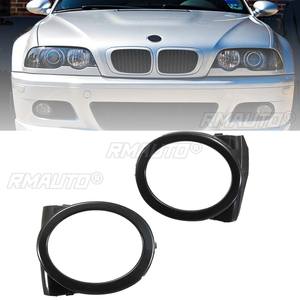 Paire de caches de feux antibrouillard noirs pour BMW E46 M3 Style 2001 2002 2003 2004 2005 2006 Gauche+Droite - Product Image 2