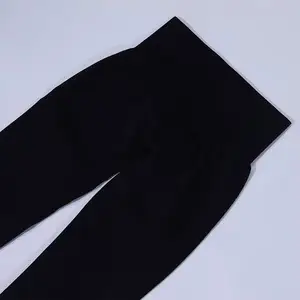 OEM Custom NVGTN Supplier High Waist Seamless Knitted Tight Yoga Pants Black Solid Seamless Leggings