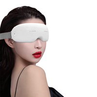 Masseur oculaire intelligent avec chaleur et vibrations, 6 points de massage, musique Bluetooth, masseur relaxant pour les yeux