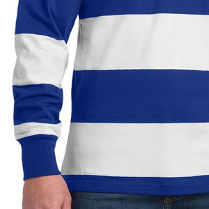 Polo de rugby personnalisé de haute qualité, impression par sublimation, 100% coton, manches longues, pour hommes - Product Image 5
