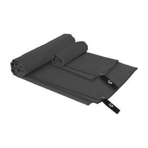 Toallas de microfibra de secado rápido con impresión de logotipo personalizado para deportes y gimnasio con bolsa - Product Image 2