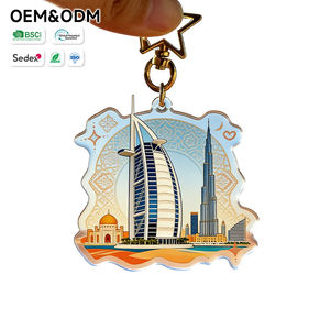 Gantungan Kunci Akrilik Arsitektur Islam Masjid Biru Dengan Gantungan Bintang Suvenir Religius - Product Image 3