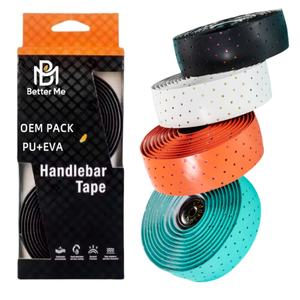 Low MOQ лента для руля велосипеда из искусственной кожи, рукояшники для руля велосипеда, для горной дороги, карбоновая полоса, фиксированная передача с 2 штекером - Product Image 1