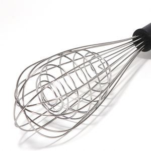 Batteur à œufs portable en acier inoxydable, outil de cuisine domestique multifonctionnel pour la pâtisserie, fouet semi-automatique compatible lave-vaisselle - Product Image 4