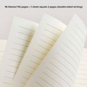 Bloc-notes A5 en cuir souple froissé, épaissi, horizontal, pour étudiants, journal intime, vente en gros - Product Image 5