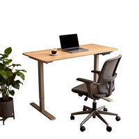 Bureau debout électrique réglable en hauteur, moderne et durable, en bois, pour usage commercial et commandes groupées d'entreprise